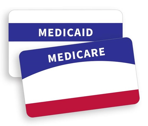 image of Medicare card and Medicaid card